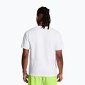 Koszulka męska Under Armour Run Anywhere white/morph green/black 2
