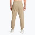 Spodnie męskie Under Armour Rival Fleece Joggers city khaki/white 3