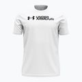 Koszulka treningowa męska Under Armour Sliced Wordmark 60/40S white/black