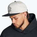 Czapka z daszkiem męska Under Armour Curry Flat Brim Snapback white clay/black 3