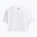 Koszulka damska Under Armour Boxy Crop Logo white/black 2