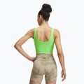 Biustonosz treningowy Under Armour Project Rock Fitted Bra Tank cyber green/cyber green 3