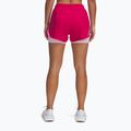 Spodenki do biegania damskie Under Armour Fly By 2in1 shaded fuchsia/prime pink/reflective 3