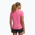 Koszulka treningowa damska Under Armour Tech V-Twist super pink/white 2