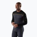 Longsleeve termoaktywny męski Smartwool Classic Thermal Merino Base Layer Colorblock Crew Boxed charcoal/honey gold