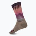 Skarpety damskie Smartwool Everyday Stitch Stripe Crew fossil/purple 2