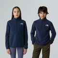Bluza polarowa dziecięca The North Face Teen Glacier 1/4 Zip summit navy 3