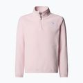 Bluza polarowa dziecięca The North Face Teen Glacier 1/4 Zip pale blossom