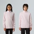 Bluza polarowa dziecięca The North Face Teen Glacier 1/4 Zip pale blossom 3