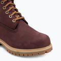 Buty męskie Timberland Premium 6 Inch Lace Up Waterproof burgundy nubuck 7