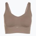 Biustonosz treningowy Nike Alate Medium Support Longline mink brown/white 8