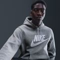 Bluza męska Nike Club Pullover Hoodie dark grey heather/light smoke grey/white 6