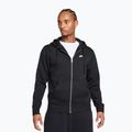 Bluza męska Nike Club Full Zip Hoodie black/black/white