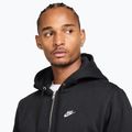 Bluza męska Nike Club Full Zip Hoodie black/black/white 4