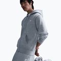 Bluza męska Nike Club Full Zip Hoodie dark grey heather/light smoke grey/white 4