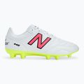 Buty piłkarskie męskie New Balance 442's Academy V2 FG white/lime 2