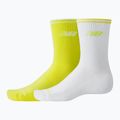 Skarpety New Balance Running Stripe Midcalf 2 pary yellow/white