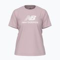 Koszulka damska New Balance Jersey Stacked Logo T-Shirt rosesugar