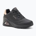 Buty damskie SKECHERS Uno Wedge Hi Steps black/rose gold