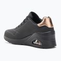 Buty damskie SKECHERS Uno Wedge Hi Steps black/rose gold 3