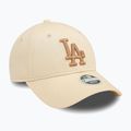 Czapka z daszkiem damska New Era Wmns Le 940 La Dodgers light beige