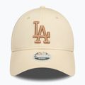 Czapka z daszkiem damska New Era Wmns Le 940 La Dodgers light beige 3