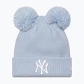 Czapka zimowa damska New Era Wmns Double Pom Nyy pastel blue