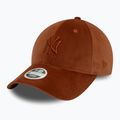 Czapka z daszkiem damska New Era Velour Midi 9FORTY New York Yankees brown 2