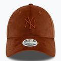 Czapka z daszkiem damska New Era Velour Midi 9FORTY New York Yankees brown 3