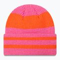 Czapka zimowa damska New Era Stripe Cuff Knit Beanie pastel pink 2