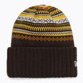 Czapka zimowa damska New Era Rail Isle Cuff Knit Beanie dark brown