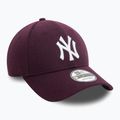 Czapka z daszkiem New Era Melton Wool 9FORTY New York Yankees purple