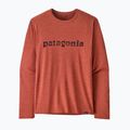 Longsleeve męski Patagonia Cap Cool Daily Graphic Shirt '73 text logo/potters red x-dye