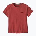 Koszulka damska Patagonia P-6 Logo Responsibili-Tee potters red 3