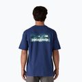 Koszulka męska Patagonia Boardshort Logo Pocket Responsibili clement blue 2