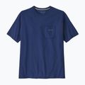 Koszulka męska Patagonia Boardshort Logo Pocket Responsibili clement blue 4