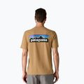 Koszulka męska Patagonia P-6 Logo Responsibili-Tee talon gold 2