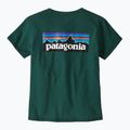 Koszulka damska Patagonia P-6 Logo Responsibili-Tee cascade green 4