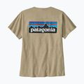 Koszulka damska Patagonia P-6 Logo Responsibili-Tee pumice 2