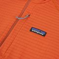 Bluza polarowa męska Patagonia R1 Hybrid coal orange 3