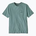 Koszulka męska Patagonia Boardshort Logo Pocket Responsibili blue sage