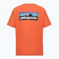 Koszulka męska Patagonia P-6 Logo coal orange 2