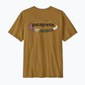 Koszulka męska Patagonia '95 Oval Logo bobcat brown/sunshine 2
