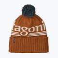 Czapka zimowa Patagonia Powder Town hut tripper logo: cinnamon brown