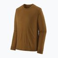 Longsleeve trekkingowy męski Patagonia Cap Cool Merino Blend LS wolf brown