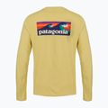 Longsleeve męski Patagonia Cap Cool Daily Boardshort Logo LS limestone yellow - Light Limestone yellow x-dye 2