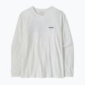 Longsleeve damski Patagonia P-6 Logo Responsibili-Tee LS fiber white