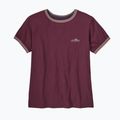 Koszulka damska Patagonia Fitz Roy Foothills Ringer Tee berry fig