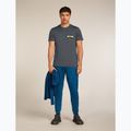Koszulka męska icebreaker Merino 150 Tech Lite Infographic obsidian 7