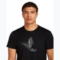 Koszulka męska icebreaker Merino 150 Tech Lite Skiing Yeti black 5